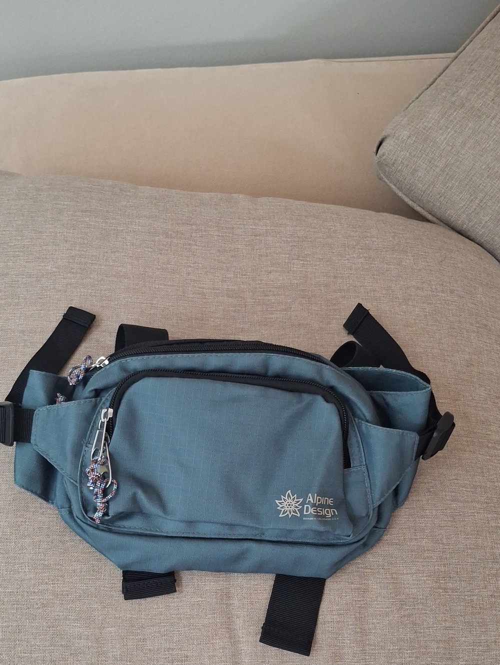 Alpine Design Slate Green Waist Bag - Men's Belt Pack